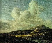 Jacob van Ruisdael solsken painting